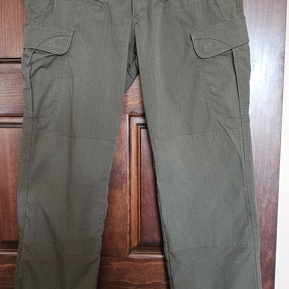 5.11 Tactical Women's Stryke Straight Leg Cargo Utility Work Pants Army/Olive Gr